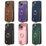 Cross Leather Ring Vertical Zipper Wallet Back Phone Case, For iPhone 6 Plus / 6s Plus, For iPhone 6 / 6s - Image 2