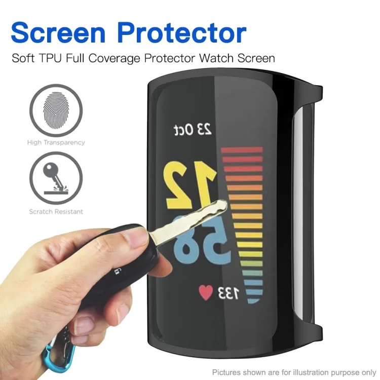 SYA0024227_B3.webp For Fitbit Charge 6 / 5 TPU Shell + Film Integrated Watch Protective Case - Image 4
