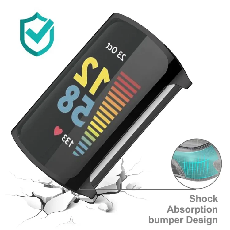 SYA0024227_B4.webp For Fitbit Charge 6 / 5 TPU Shell + Film Integrated Watch Protective Case - Image 5