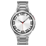 Dual Circle Curved Connection Stainless Steel Watch Band - Image 5