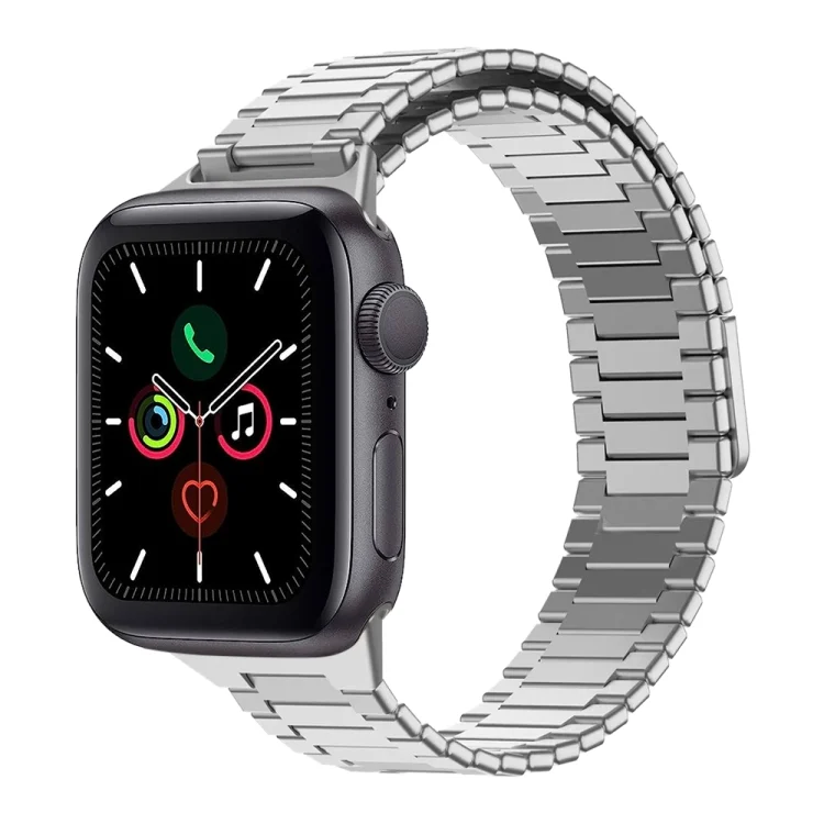 Bamboo Magnetic Stainless Steel Metal Watch Strap, For Apple Watch Series 5 44mm, For Apple Watch Series 5 40mm