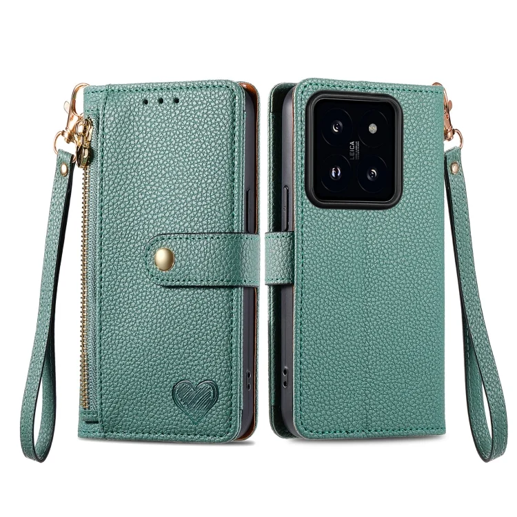 SYA002437304A_1.webp Love Zipper Lanyard Leather Phone Case, For Xiaomi 14 Pro, For Xiaomi 14, For Xiaomi Redmi 13C - Image 4