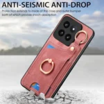 Retro Skin-feel Ring Card Bag Phone Case with Hang Loop, For Xiaomi 14 Pro, For Xiaomi 14, For Xiaomi Redmi Note 13 Pro+ - Image 2