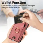 Retro Skin-feel Ring Card Bag Phone Case with Hang Loop, For Xiaomi 14 Pro, For Xiaomi 14, For Xiaomi Redmi Note 13 Pro+ - Image 5