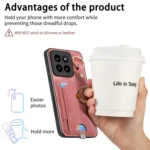 Retro Skin-feel Ring Card Bag Phone Case with Hang Loop, For Xiaomi 14 Pro, For Xiaomi 14, For Xiaomi Redmi Note 13 Pro+ - Image 8