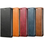 Suteni J02 Oil Wax Wallet Leather Phone Case, For iPhone 15 Pro Max, For iPhone 15 Pro, For iPhone 15 Plus, For iPhone 15 - Image 7
