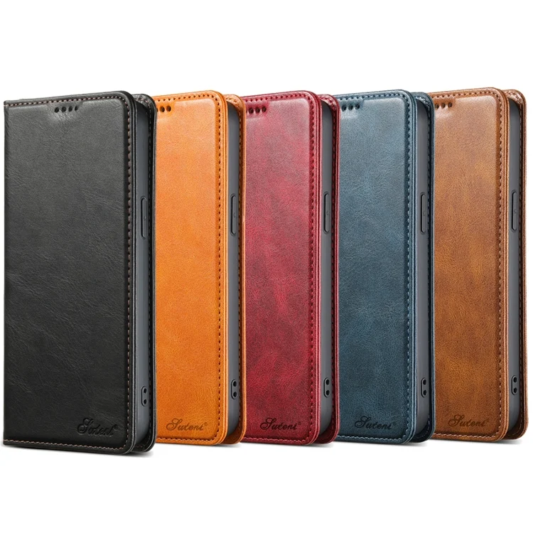 SYA002446101A_5.webp Suteni J02 Oil Wax Wallet Leather Phone Case, For iPhone 15 Pro Max, For iPhone 15 Pro, For iPhone 15 Plus, For iPhone 15 - Image 7