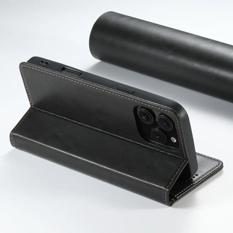 SYA002446127A_4.webp Suteni J02 Oil Wax Wallet Leather Phone Case, For iPhone 16 Pro Max, For iPhone 16 Pro, For iPhone 16 Plus, For iPhone 16 - Image 6