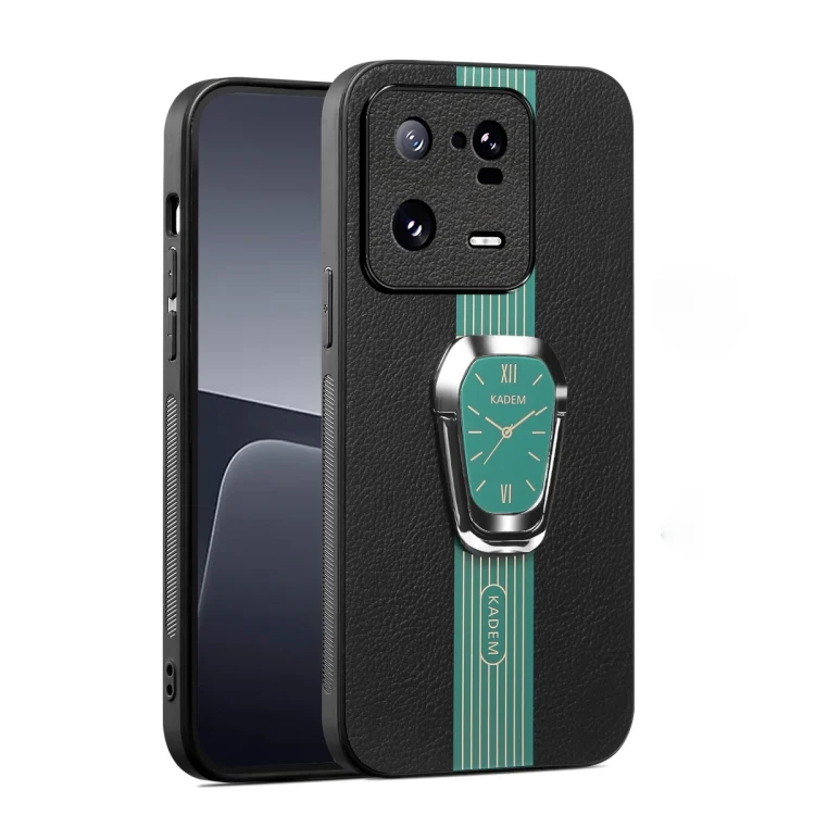 Magnetic Litchi Leather Back Phone Case with Holder, For Xiaomi 13 Pro, For Xiaomi 13, For Xiaomi Redmi 11 Prime 4G, For Xiaomi Redmi K50 Ultra, For Xiaomi Poco C40, For Xiaomi Poco M4 5G