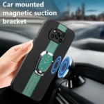 Magnetic Litchi Leather Back Phone Case with Holder, For Xiaomi Poco X3 / X3 Pro, For Xiaomi Redmi 9C, For Xiaomi Mi CC9 Pro - Image 2