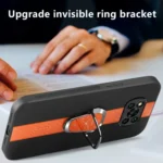 Magnetic Litchi Leather Back Phone Case with Holder, For Xiaomi Poco X3 / X3 Pro, For Xiaomi Redmi 9C, For Xiaomi Mi CC9 Pro - Image 6