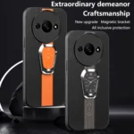 Magnetic Litchi Leather Back Phone Case with Holder, For Xiaomi Redmi A3, For Xiaomi 14 Ultra, For Xiaomi Redmi Note 13 / 13 Pro, For Xiaomi Redmi Note 13 Pro+, For Xiaomi Redmi K60 Ultra... - Image 3