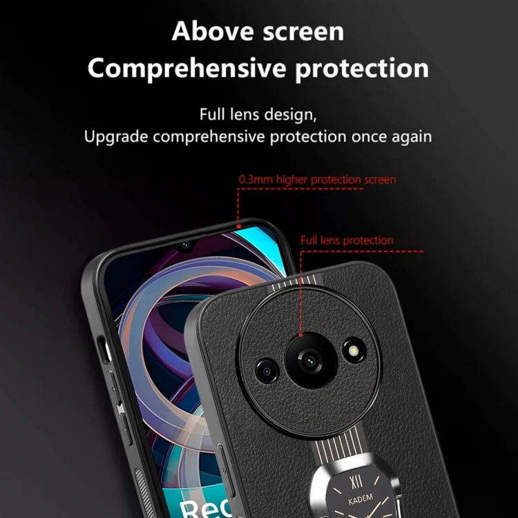 SYA002447833A_4.webp Magnetic Litchi Leather Back Phone Case with Holder, For Xiaomi Redmi A3, For Xiaomi 14 Ultra, For Xiaomi Redmi Note 13 / 13 Pro, For Xiaomi Redmi Note 13 Pro+, For Xiaomi Redmi K60 Ultra... - Image 5