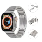 Stainless Steel H-Shaped Fold Buckle Watch Band, For Apple Watch Series 5 40mm, For Apple Watch Series 4 44mm, For Apple Watch Series 4 40mm, For Apple Watch Series 3 38mm... - Image 3
