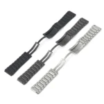 H-Shaped Folding Buckle Stainless Steel Metal Watch Band - Image 5