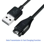 JUNSUNMAY For Garmin Venu 3 / Venu 3S Smart Watch Data Sync Charging Cable, Length: 1m - Image 5