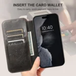 Suteni J05 Leather Magnetic MagSafe Phone Case, For iPhone 15 Pro, For iPhone 15 Plus, For iPhone 15 - Image 7