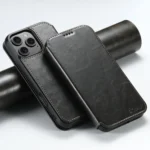Suteni J05 Leather Magnetic MagSafe Phone Case, For iPhone 16 Pro Max, For iPhone 16 Pro, For iPhone 16 Plus, For iPhone 16, For iPhone 15 Pro Max
