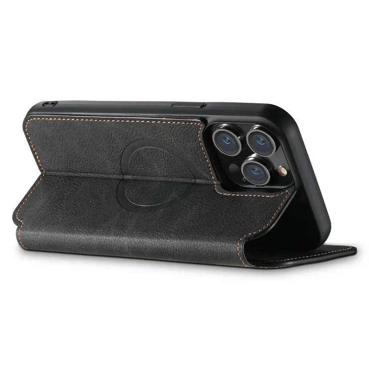 SYA002464803A_4.webp Suteni J06 Retro Matte Litchi Texture Leather MagSafe Phone Case, For iPhone 15 Plus, For iPhone 15 - Image 7