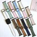 Fold Magnetic Square Buckle PU Silicone Watch Band, For Apple Watch Series 3 38mm, For Apple Watch Series 3 42mm - Image 3