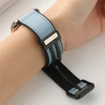 Fold Magnetic Square Buckle PU Silicone Watch Band, For Apple Watch Series 3 38mm, For Apple Watch Series 3 42mm - Image 5