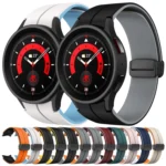 Two Color Magnetic Folding Buckle Silicone Watch Band - Image 2