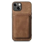 Retro Leather Card Bag Magnetic Phone Case, For iPhone 15 Pro Max, For iPhone 15 Pro, For iPhone 15 Plus - Image 3