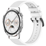 22mm Textured Silicone Solid Color Watch Band