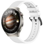 22mm Textured Silicone Solid Color Watch Band