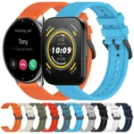 22mm Textured Silicone Solid Color Watch Band - Image 2