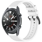 22mm Textured Silicone Solid Color Watch Band