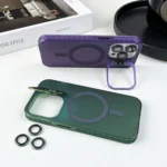 Lens Holder MagSafe PC Hybrid TPU Phone Case, For iPhone 15 Pro Max, For iPhone 15 Pro - Image 3