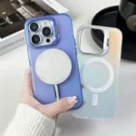 Lens Holder MagSafe PC Hybrid TPU Phone Case, For iPhone 15 Pro Max, For iPhone 15 Pro - Image 5