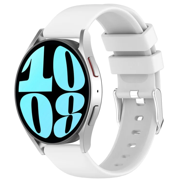 20mm Smooth Solid Color Silicone Watch Band