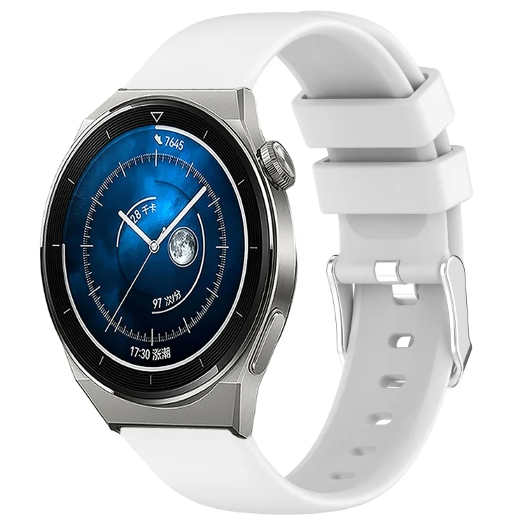 20mm Smooth Solid Color Silicone Watch Band