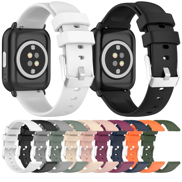 SYA0024858_B2.webp 20mm Smooth Solid Color Silicone Watch Band - Image 3