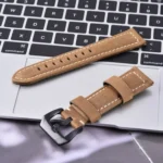 Frosted leather large black buckle For  Huawei Watch GT / Watch 2 Pro Watch strap - Image 4