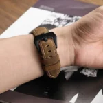 Frosted leather large black buckle For  Huawei Watch GT / Watch 2 Pro Watch strap - Image 5