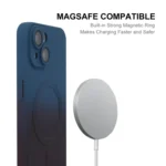 ENKAY Hat-Prince MagSafe Rainbow Gradient Silicone Phone Case with Lens Film, For iPhone 15 Plus, For iPhone 15, For iPhone 14 Plus - Image 3