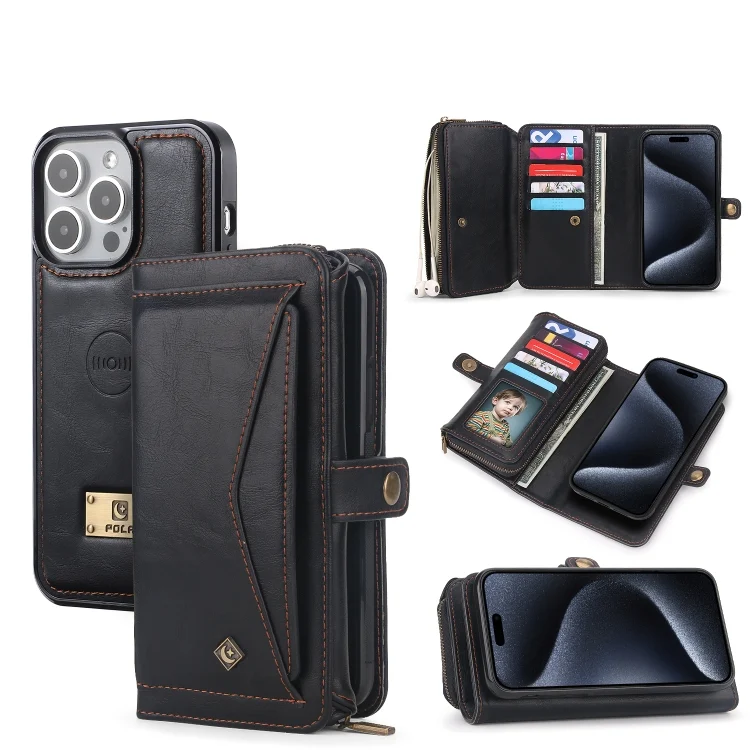 SYA002498301A.webp Multi-functional Zipper Wallet Leather Phone Case, For iPhone 15 Pro Max, For iPhone 15 Pro, For iPhone 15 Plus, For iPhone 15, For iPhone 14 Plus - Image 1