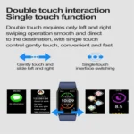 TK72 1.47 inch Color Screen Smart Watch, Support Heart Rate / Blood Pressure / Blood Oxygen / Blood Sugar Monitoring - Image 4