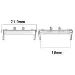 For Samsung Galaxy Fit 3 SM-R390 1 Pair Metal Watch Band Connector - Image 2