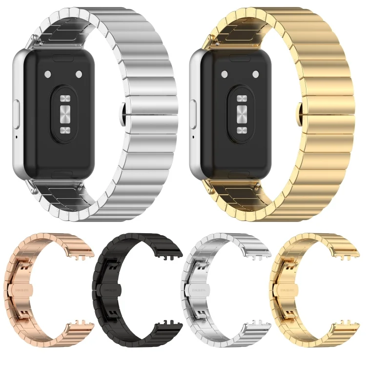 SYA0025082_B2.webp For Samsung Galaxy Fit 3 SM-R390 One Bead Stainless Steel Metal Watch Band - Image 3