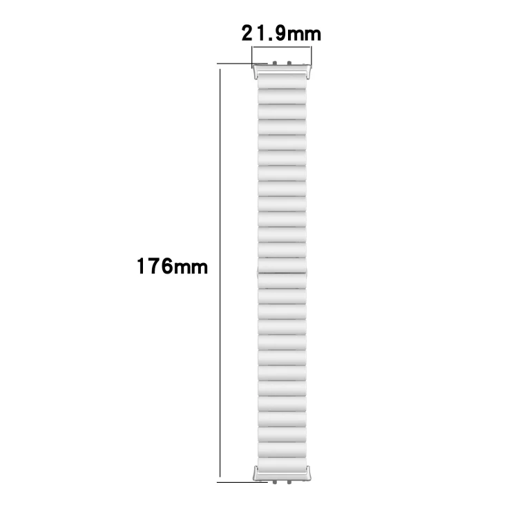 SYA0025082_B3.webp For Samsung Galaxy Fit 3 SM-R390 One Bead Stainless Steel Metal Watch Band - Image 4