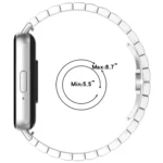 For Samsung Galaxy Fit 3 SM-R390 One Bead Stainless Steel Metal Watch Band - Image 5