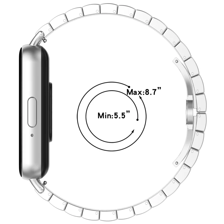 SYA0025082_B4.webp For Samsung Galaxy Fit 3 SM-R390 One Bead Stainless Steel Metal Watch Band - Image 5