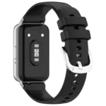 For Samsung Galaxy Fit 3 SM-R390 Metal Connector Liquid Glossy Silicone Watch Band - Image 7
