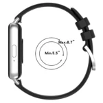 For Samsung Galaxy Fit 3 SM-R390 Metal Connector Liquid Glossy Silicone Watch Band - Image 5