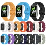 For Samsung Galaxy Fit 3 SM-R390 Solid Color Buckle Silicone Watch Band - Image 2