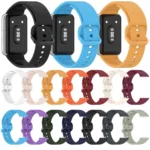 For Samsung Galaxy Fit 3 SM-R390 Solid Color Buckle Silicone Watch Band - Image 3